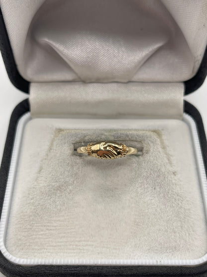 9ct gold Fede style ring