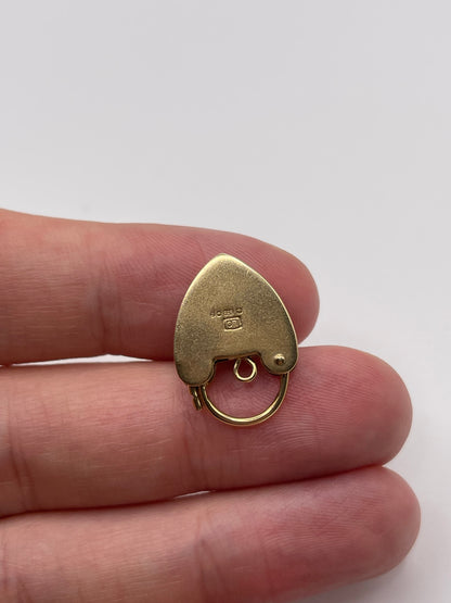 9ct gold padlock 63