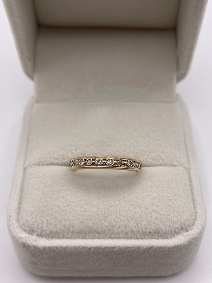 9ct gold diamond ring