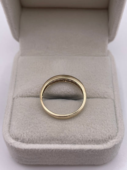 9ct gold diamond ring