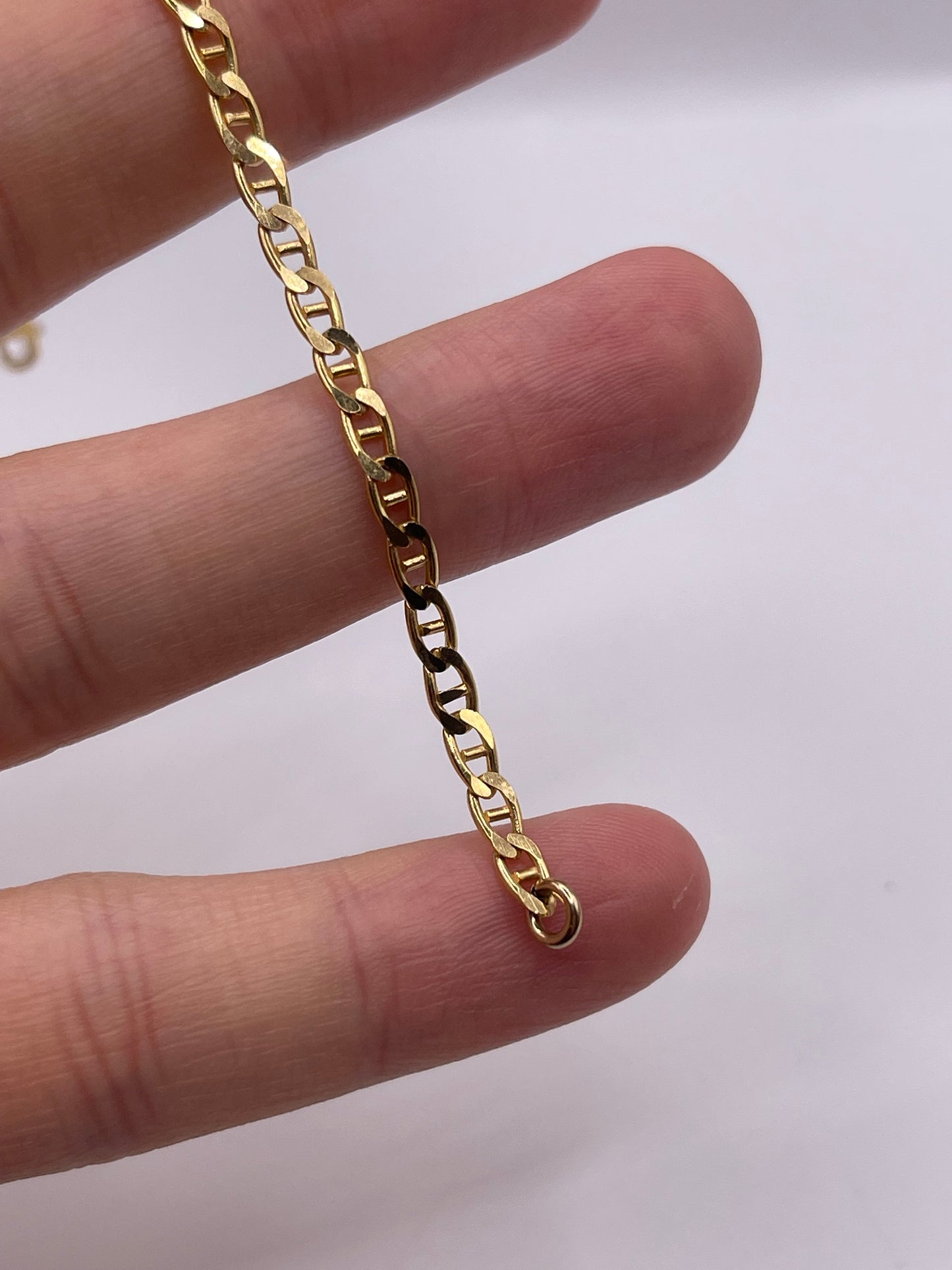 9ct gold bracelet / anklet