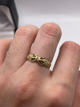 Load image into Gallery viewer, 9ct gold double buckle ring
