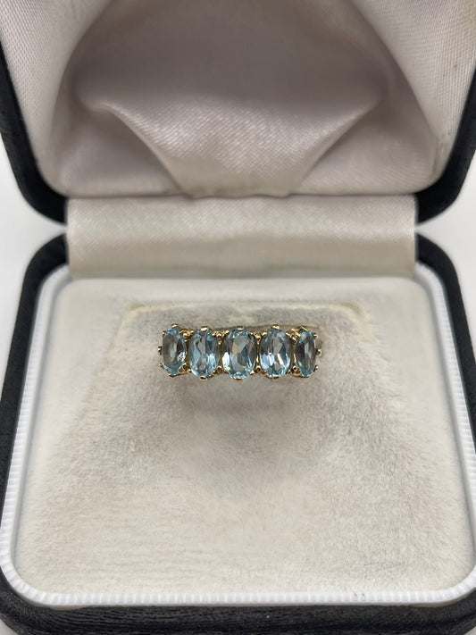 9ct gold topaz ring