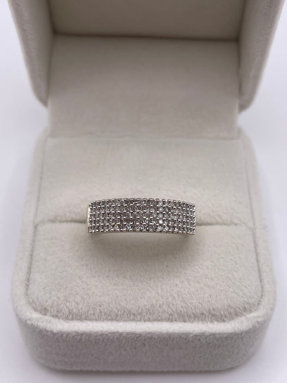 9ct gold diamond cluster ring