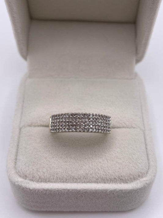 9ct gold diamond cluster ring