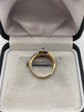 Load image into Gallery viewer, 9ct gold amethyst and diamond ring
