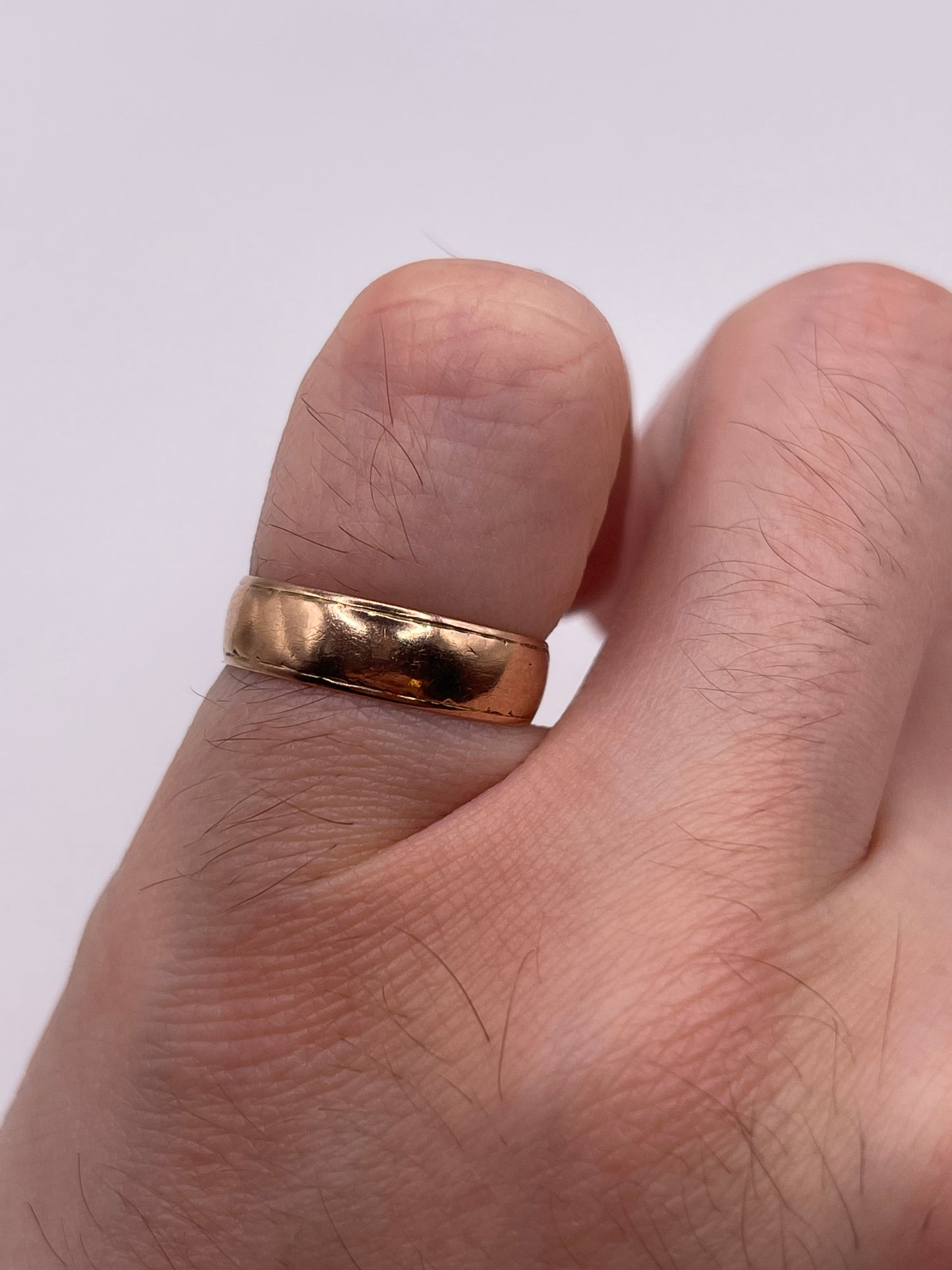 9ct rose gold band
