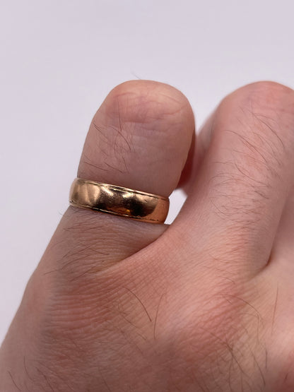 9ct rose gold band