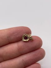 Load image into Gallery viewer, 9ct gold amethyst and diamond heart pendant
