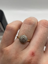 Load image into Gallery viewer, 9ct gold tanzanite cluster ring
