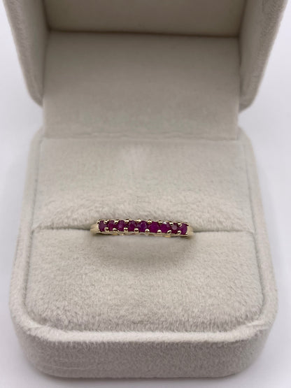 9ct gold ruby ring