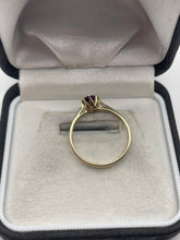 Load image into Gallery viewer, 9ct gold amethyst ring
