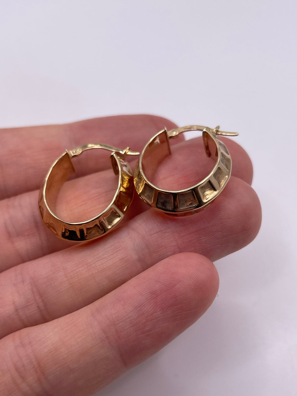 9ct gold Creole earrings