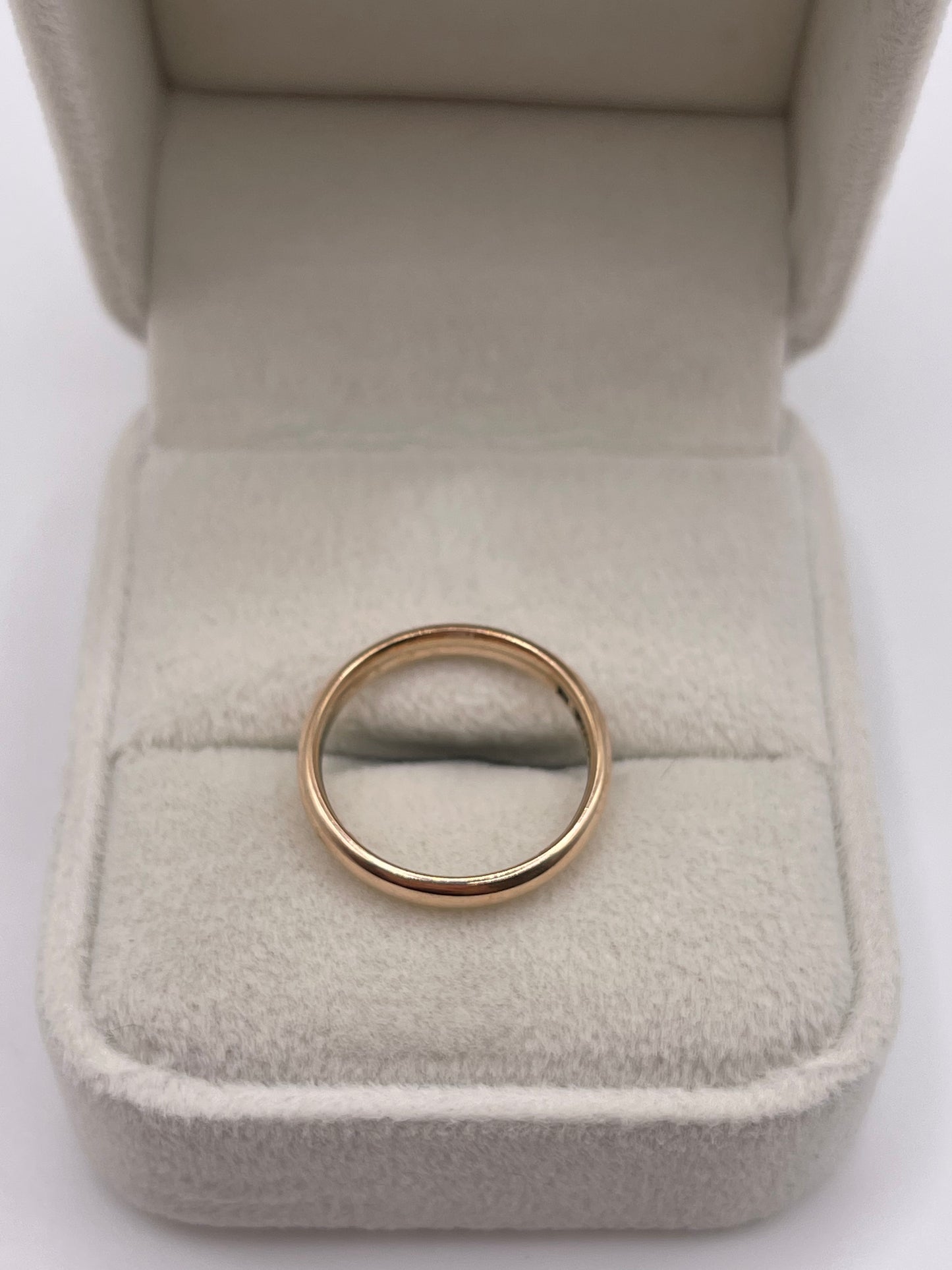 9ct rose gold band