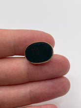 Load image into Gallery viewer, 9ct gold bloodstone fob pendant
