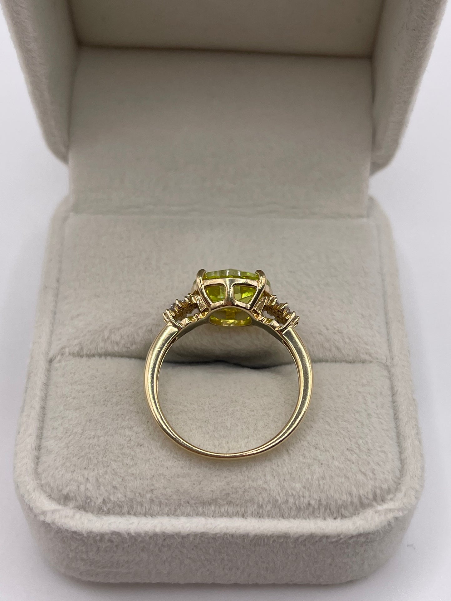 Glenn Lehrer 14ct gold sphene and diamond ring