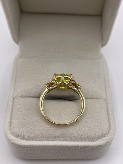 Glenn Lehrer 14ct gold sphene and diamond ring