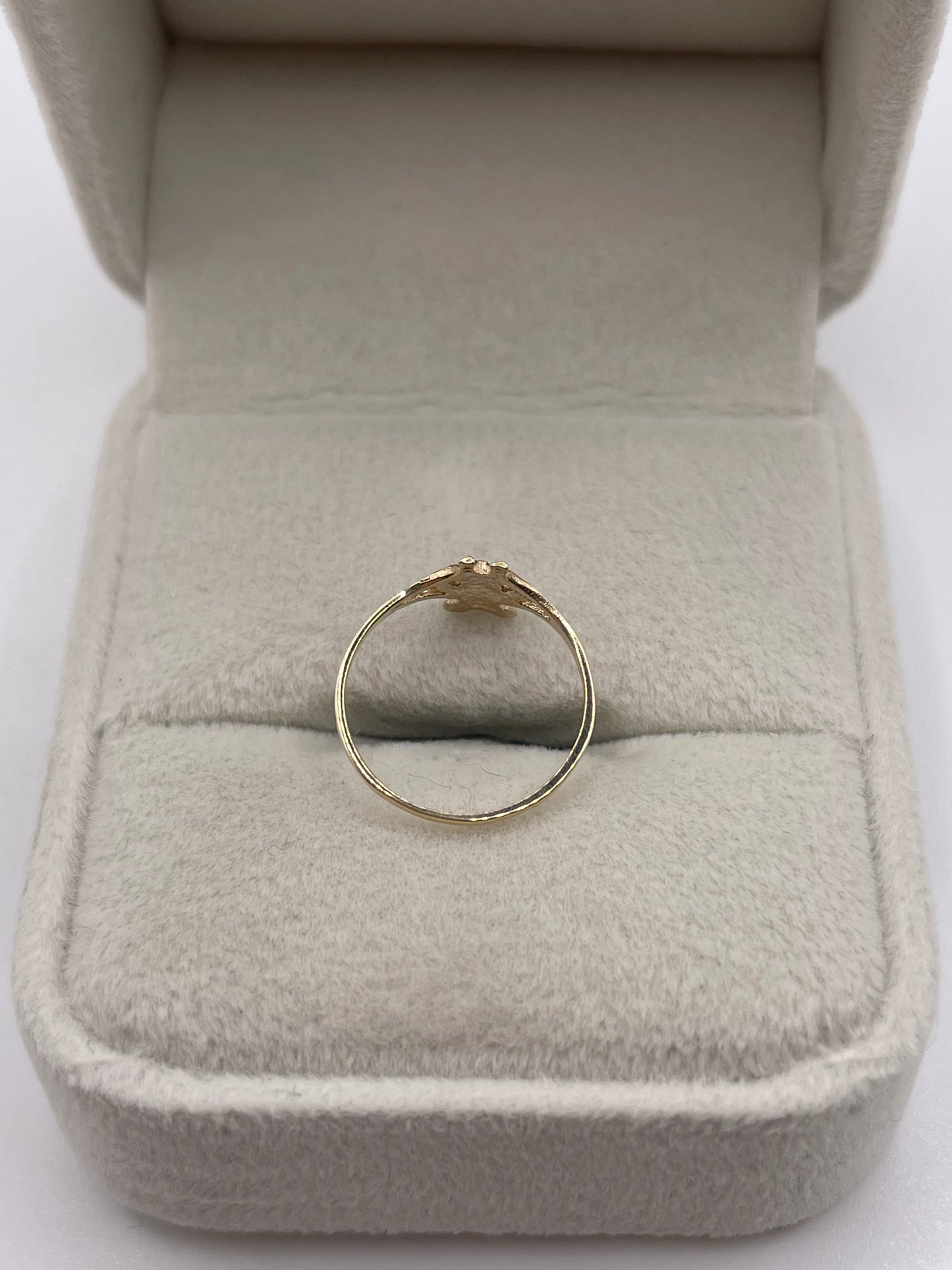 9ct gold bear ring
