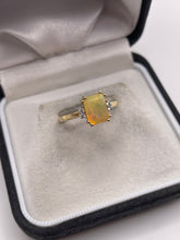 Load image into Gallery viewer, 9ct gold opal and zircon ring
