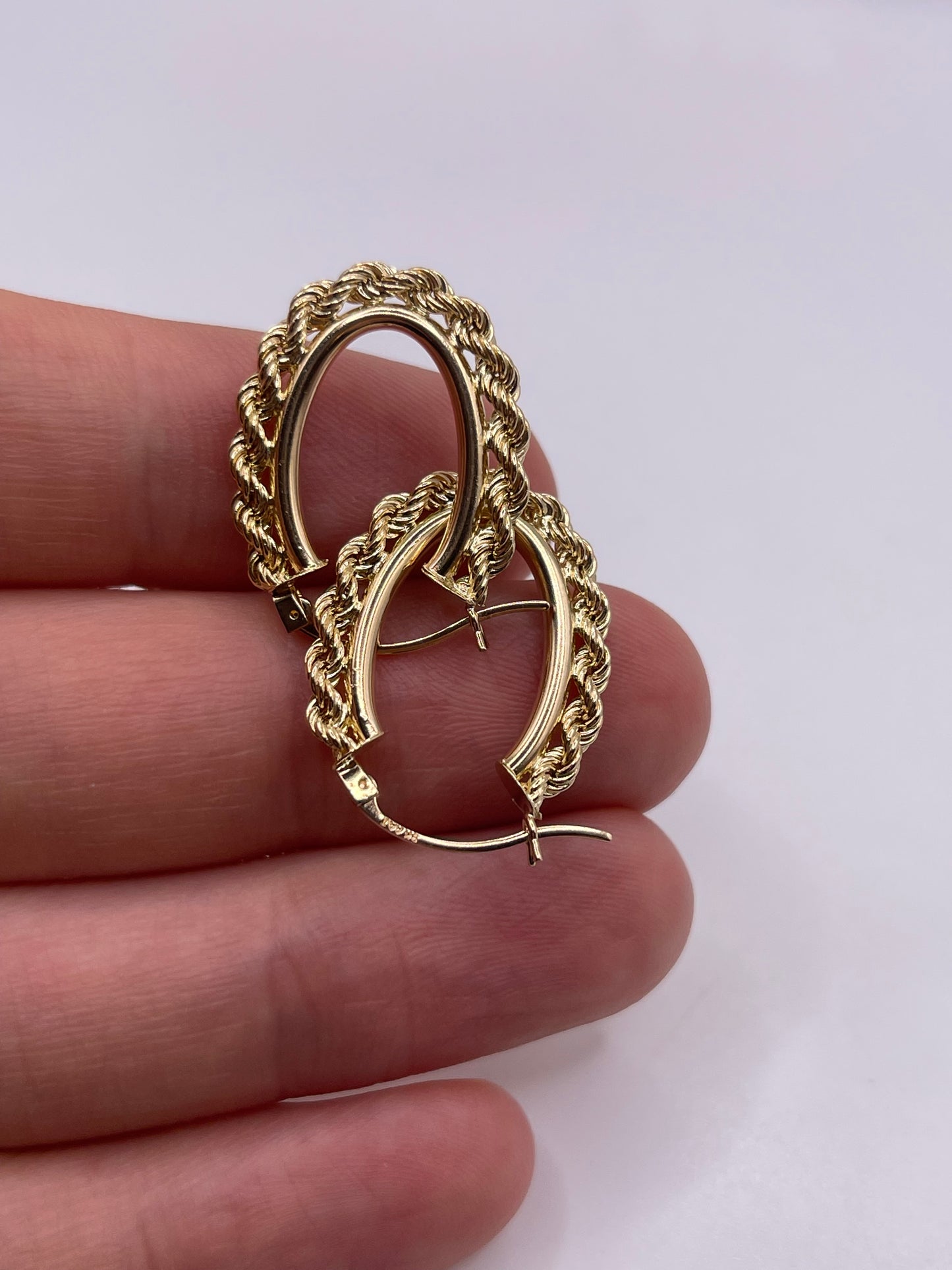 9ct gold Creole earrings
