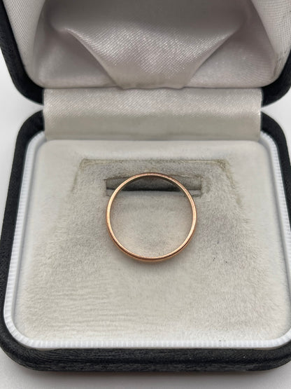9ct rose gold band