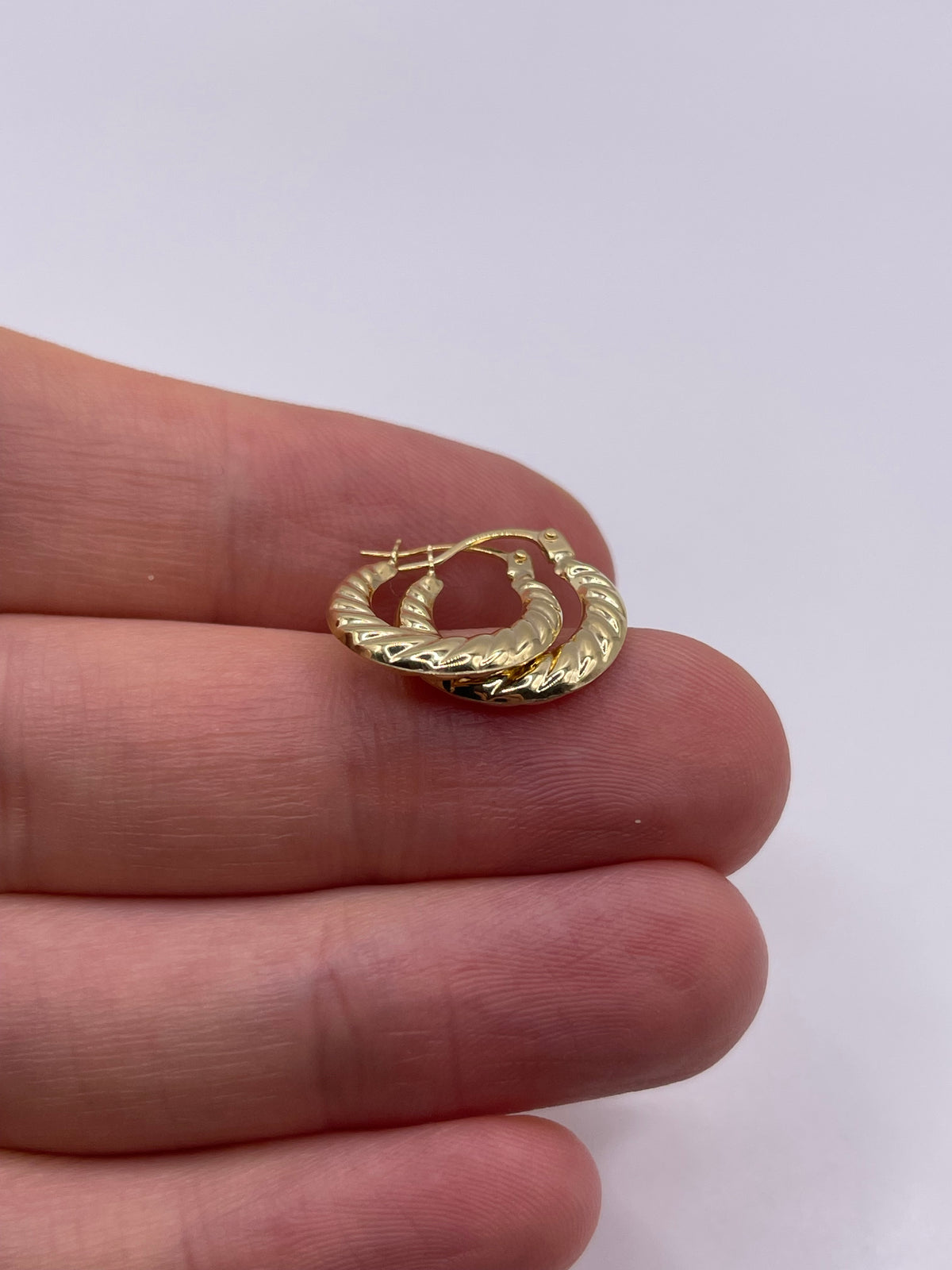 9ct gold Creole earrings