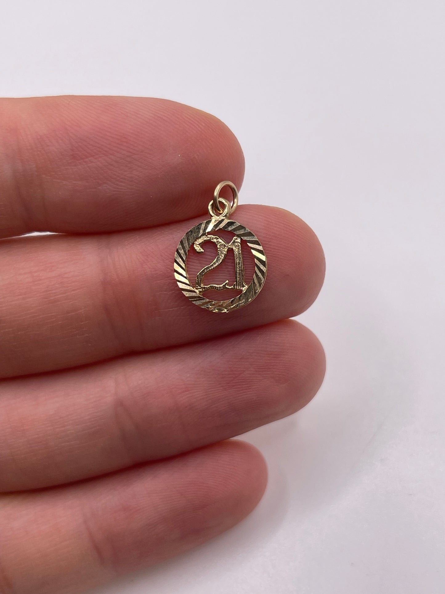 9ct gold 21 charm
