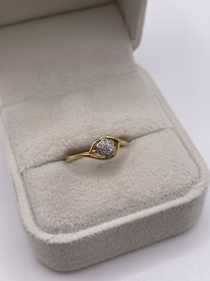 18ct gold platinum diamond ring
