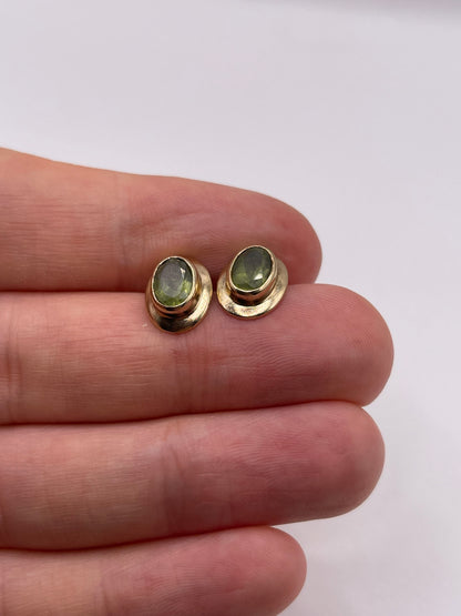 9ct gold quartz earrings