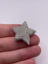 Load image into Gallery viewer, Heavy 18ct white gold diamond star pendant
