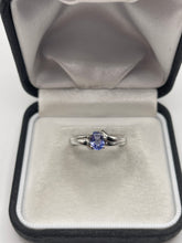 Load image into Gallery viewer, 14ct white gold tanzanite ring
