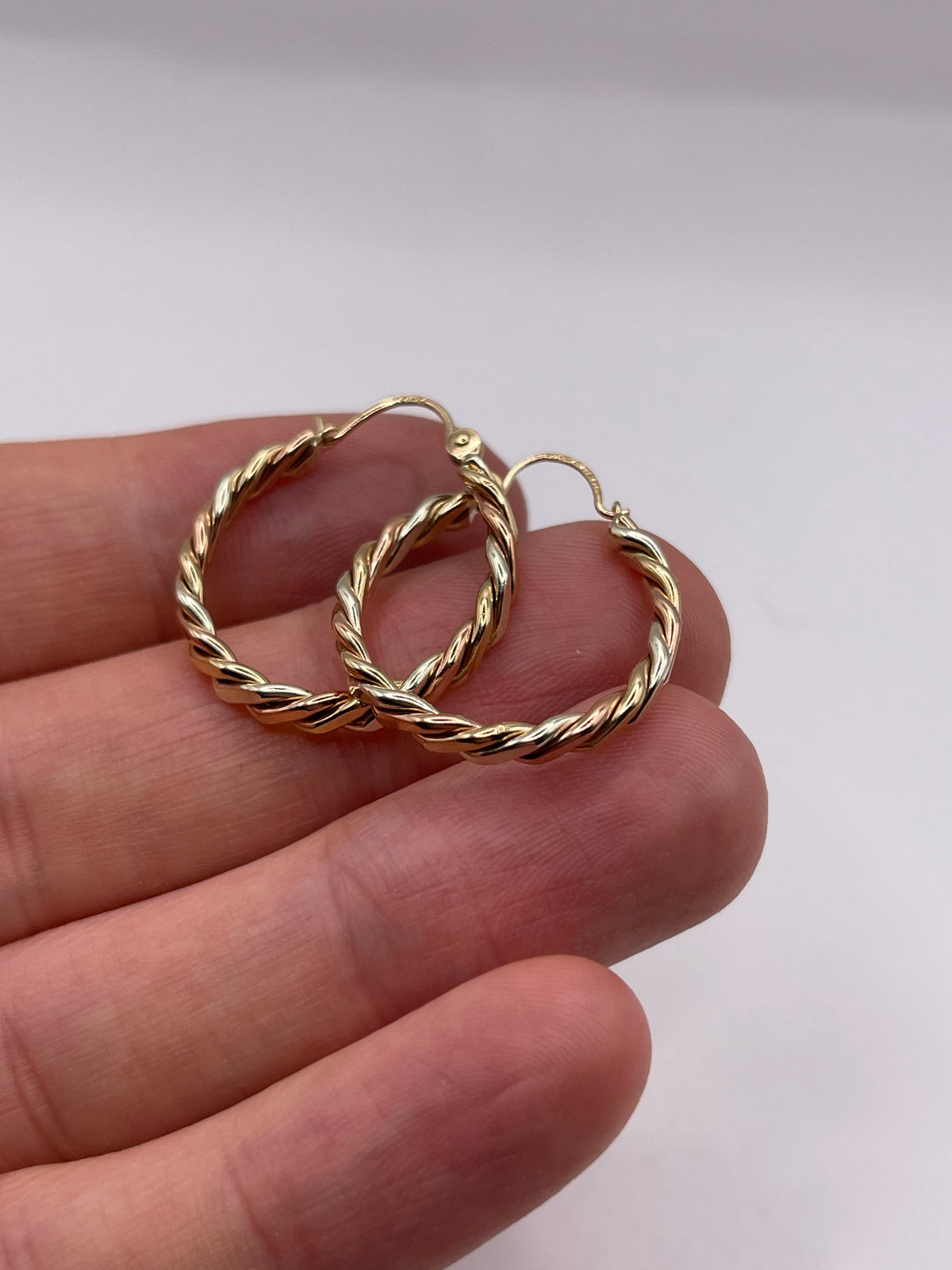 9ct gold Creole earrings
