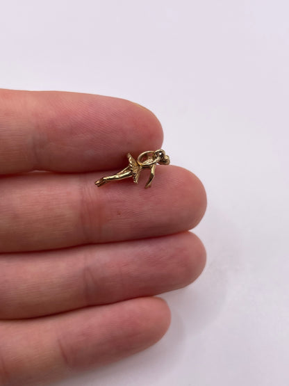 9ct gold ballerina charm