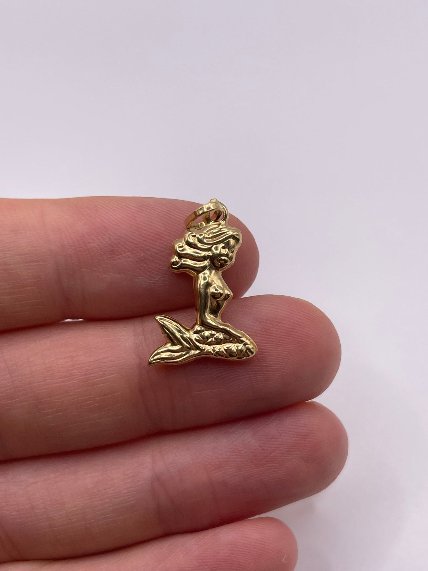 18ct gold mermaid charm
