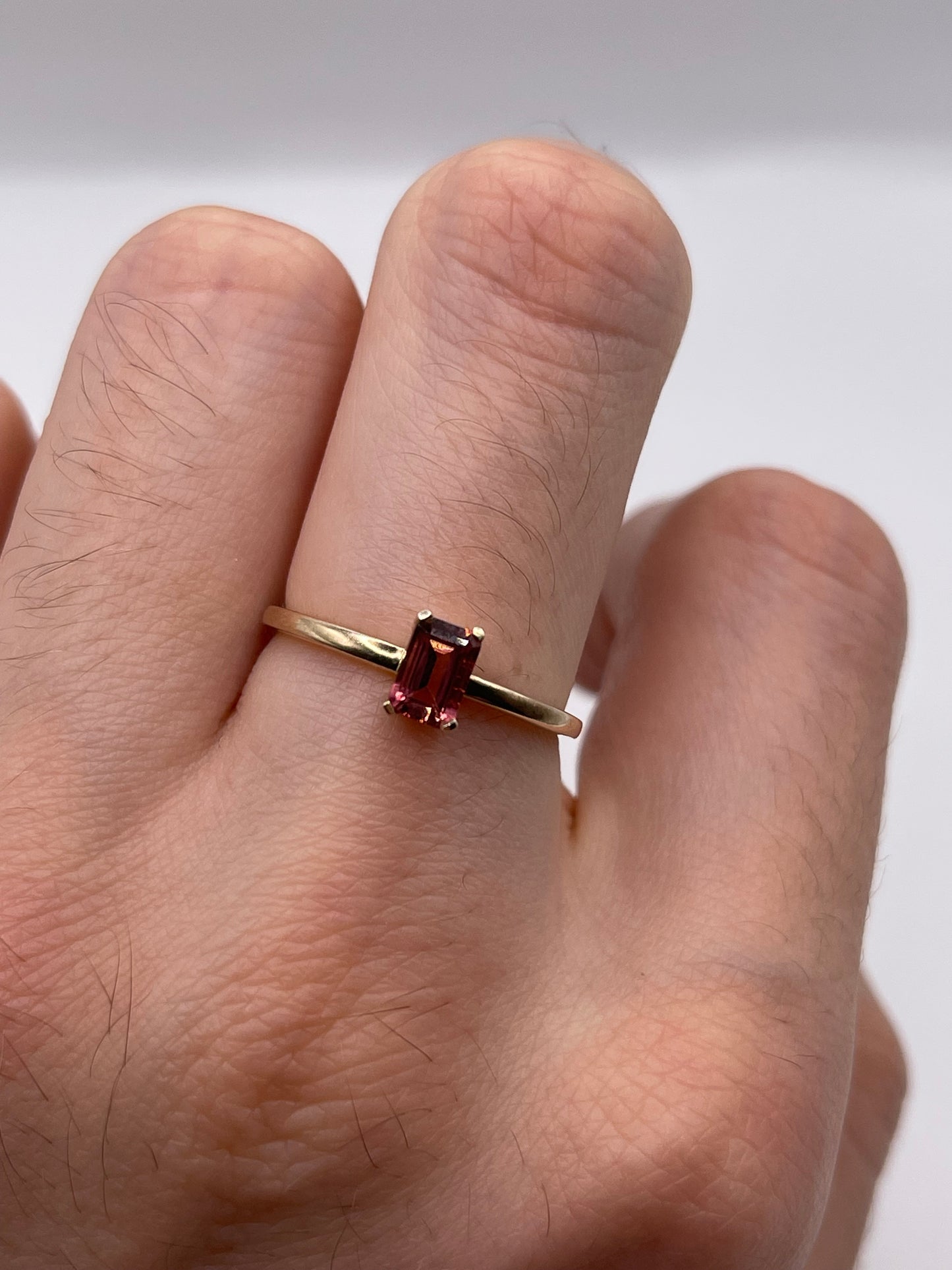 9ct gold tourmaline ring