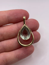 Load image into Gallery viewer, 9ct gold green amethyst pendant
