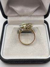 Load image into Gallery viewer, 9ct gold opal and diamond ring
