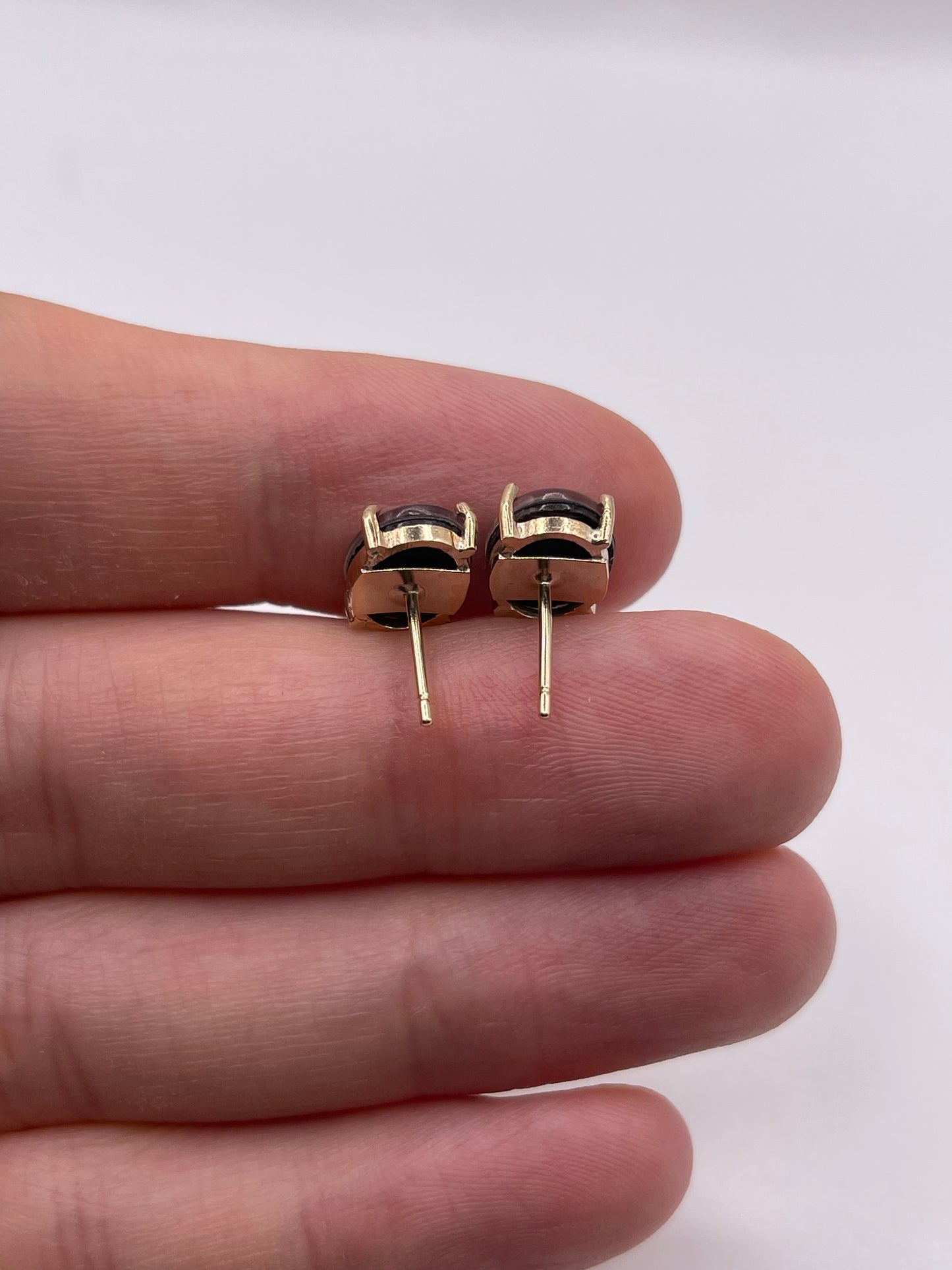 9ct gold opal triplet earrings