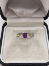Load image into Gallery viewer, 9ct gold amethyst ring
