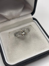 Load image into Gallery viewer, 1920’s platinum 75 point old cut diamond ring
