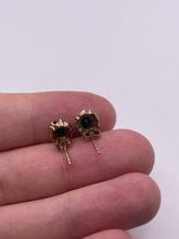 Load image into Gallery viewer, 9ct gold sapphire and diamond earrings
