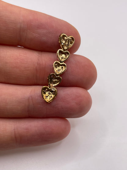 9ct gold diamond cluster pendant