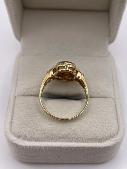 9ct gold opal ring