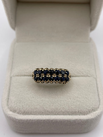 9ct gold sapphire ring