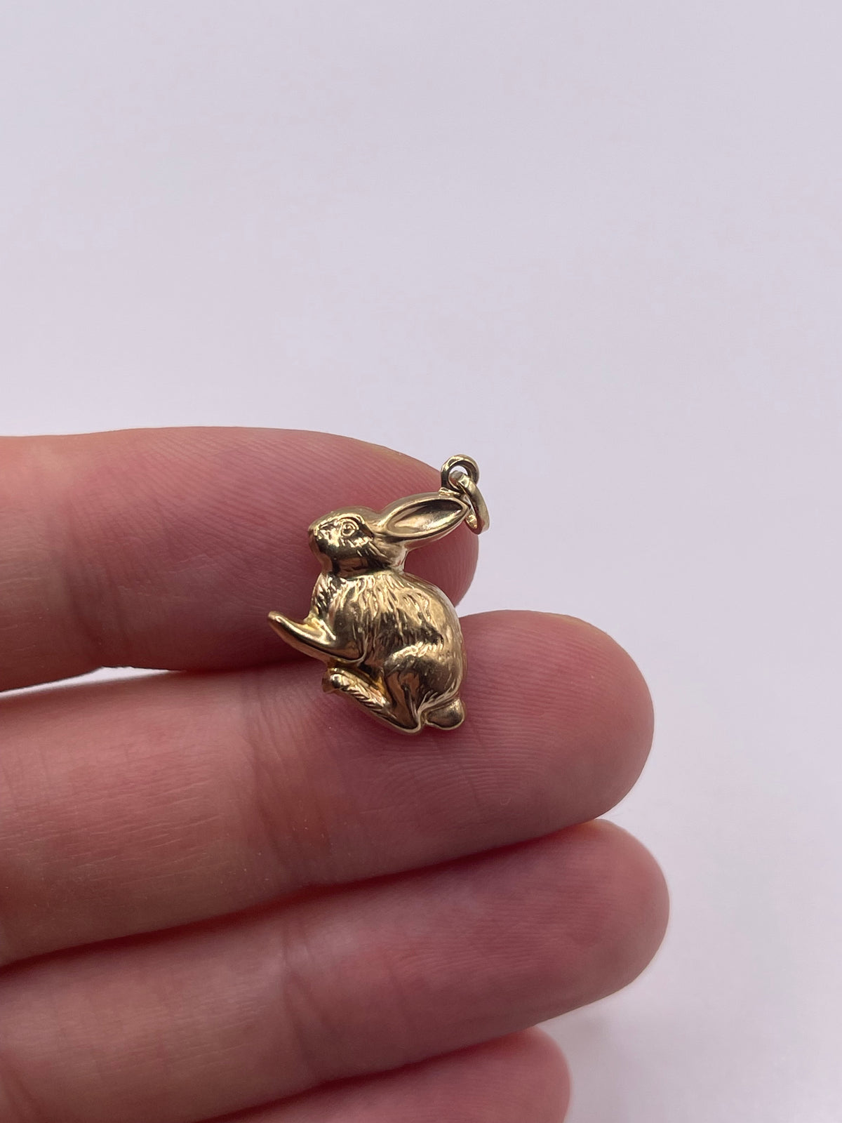 9ct gold rabbit charm