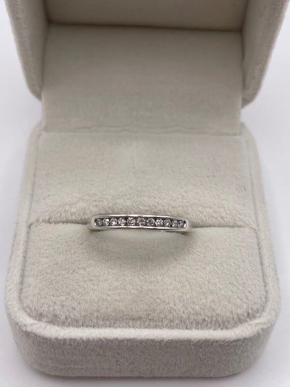 9ct white gold diamond ring