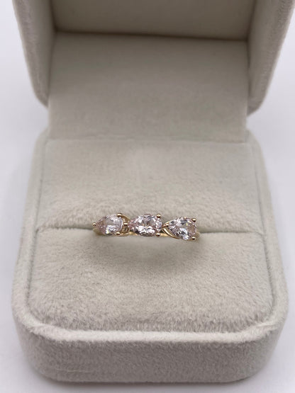 9ct gold morganite ring