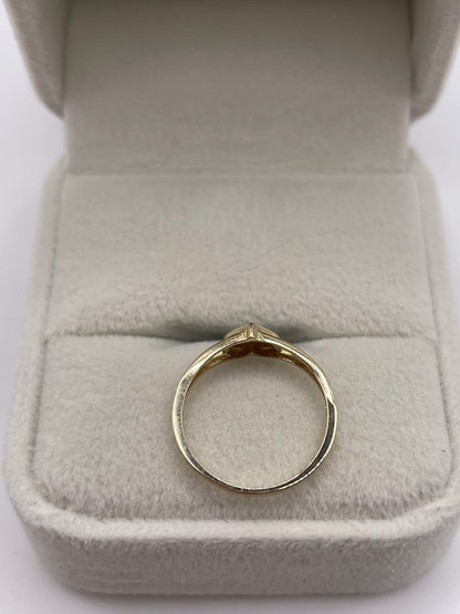 9ct gold heart ring