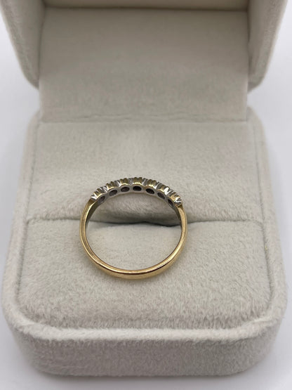 9ct gold diamond ring