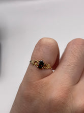Load image into Gallery viewer, 9ct gold garnet ring
